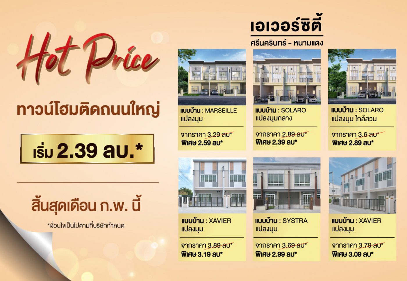 Hot Price แปลงพิเศษ